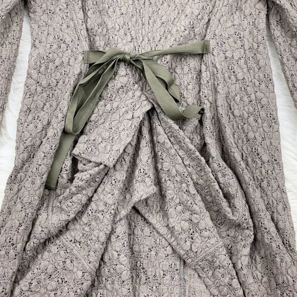 High Use by Clair Campbell Lace/Crochet Long-Line Jacket Women's Size Small - Picture 4 of 8